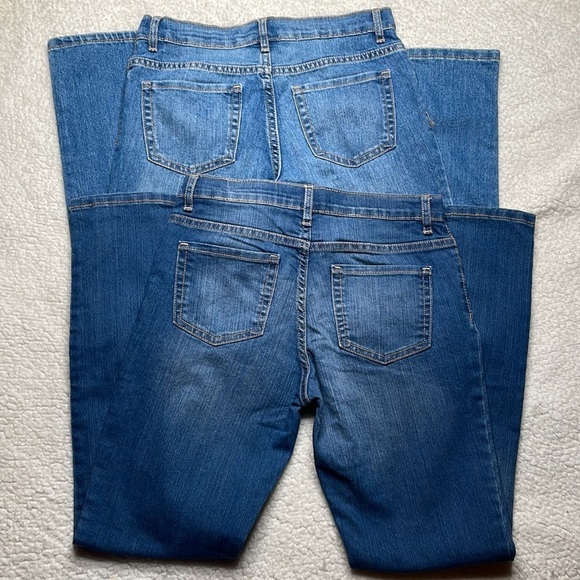 Set Lot of 2 Denim Jeans Set Place Skinny Size 12 - Picture 8 of 13